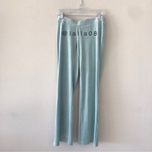 NEW! JUICY COUTURE Velour OG Bling Tracksuit Hoodie & Pant Set Pastel Turquoise - Picture 6 of 13